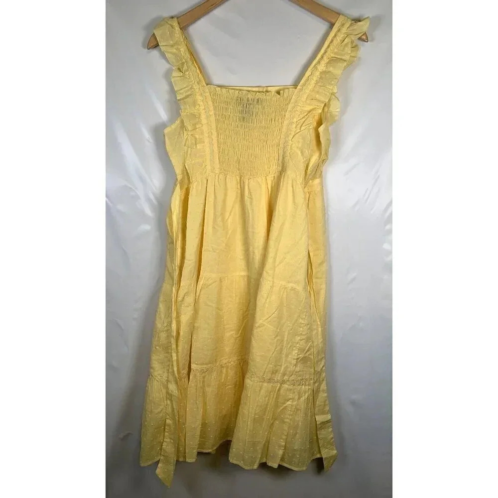 Sam & Max Yellow Ruffle Mini Dress - Picture 11 of 12